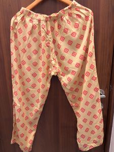 Yellow Printed Kurta set