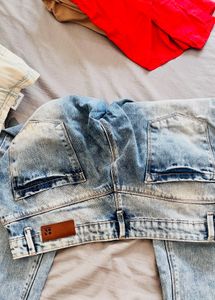 Ripped Denim Jeans Low Waist