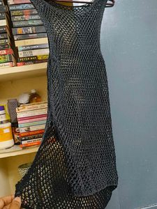 Mesh Knit Sleeveless Dress