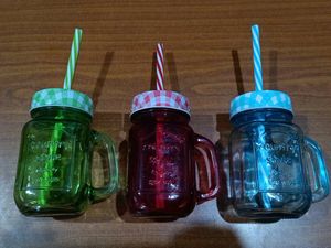 2 Nos Mason Jars Set