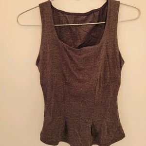 Imported Shimmer Crop Top