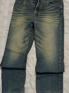 Vintage Wash Denim Jeans