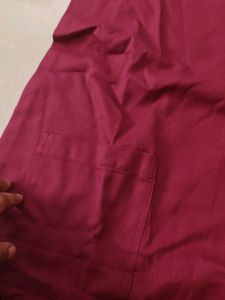 Maroon Chef Coat Style Kurta