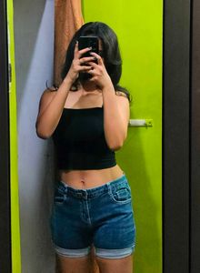 Denim Cuffed Shorts