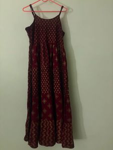 Bohemian Anarkali Dress with duppata