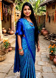 satin silk saree blouse