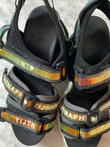Black And White Rainbow Sandals
