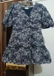 Chic Printed Wrap Dress