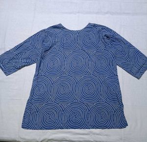 Blue Swirl Print Co-ord Set