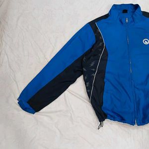 Blue &amp; Navy Zip-Up Track Jacket
