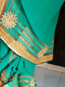 Discount Offernr"NET PATTERN"Saree With Blouse