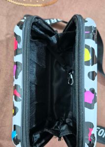 Leopard Print Mini Suitcase Bag
