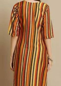 Vibrant Striped Kurta for Women