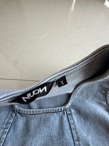 WESTSIDE Denim Square Neck Top