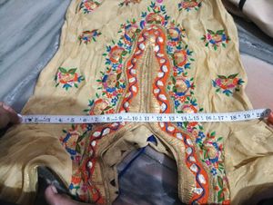 Orange Kurta Set with Dupatta