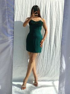 Green Mini Bodycon Dress
