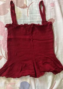 Wine Crop Top