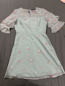 Charming Floral Print Dress