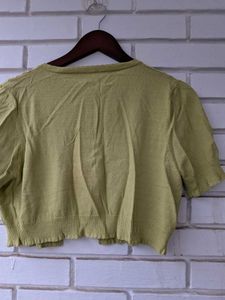 Embellished Cropped Cardigan- minor fabric marks