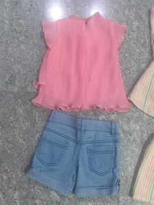 Girls Clothing Set - Top &amp; Shorts