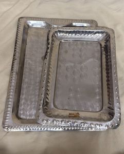 Set of stainless Steel Trays