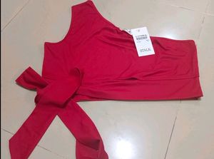Red Beach Wear Top