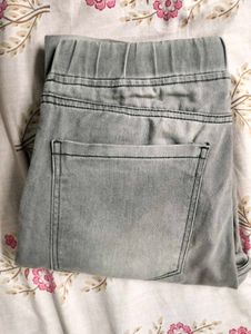 Stylish Grey Cargo Jogger Jeans