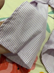 Back Tie Button-Up Shirt with Bell