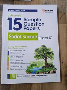 Arihant 15 Sample Papers Social Science Class 10