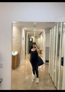 Stylish Navy Blue Athleisure jumpsuit