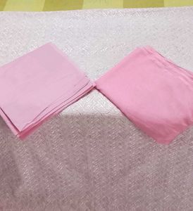 Unstitched heavy Chikankari Pink full suit set