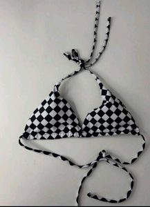 Checkerboard Bikini Top