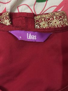 Maroon Embroidered Kurta Set
