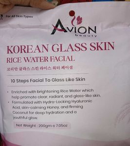 Avion Beauty Korean Glass Skin Rice Water Facial