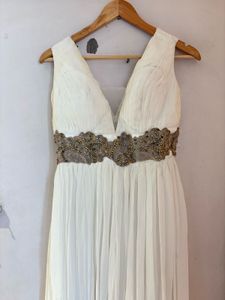 Elegant White Maxi Dress /Gown