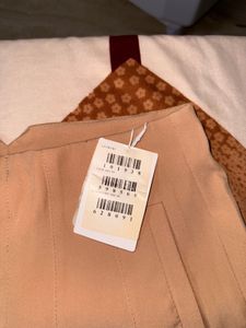 Urbanic Beige Panelled Formal Trousers 🤎