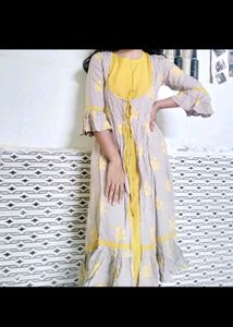 Branded Quality Kurta With Detachable Shrug
