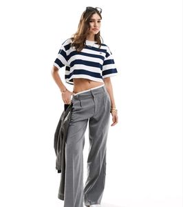Trendy Striped Crop Top