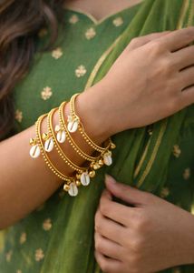 Bohemian Shell & Bell Charm Bangles