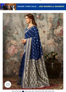 Elegant Blue Silk Saree