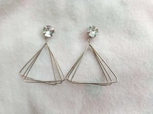 Silver Bead Hoop Earrings