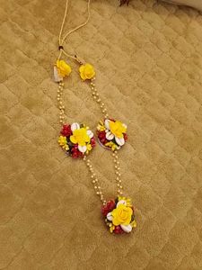 Floral Jewellery Set for Haldi/Mehendi