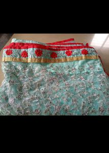 Embroidered Net Saree