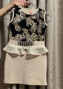 Beautiful 2 In 1 Dress For Girls