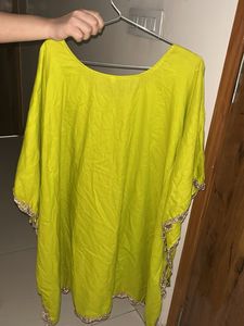 Set Embroidered Lime Green Kurta pant