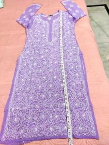 Elegant Lavender Chikankari Kurta 🆕✨🌸💜