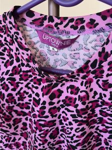 Purple Animal Print Top