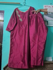 Beautiful Magenta Kurta Set with Trousers