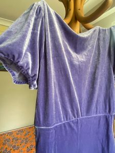 Velvet Puff Sleeve Mini Dress