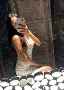 Ruched White Mini Dress